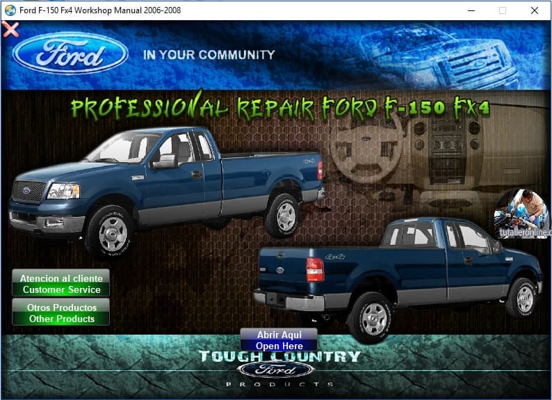 Ford F-150 Fx4 2006-2008 Workshop Manual - Tutalleronline - 1