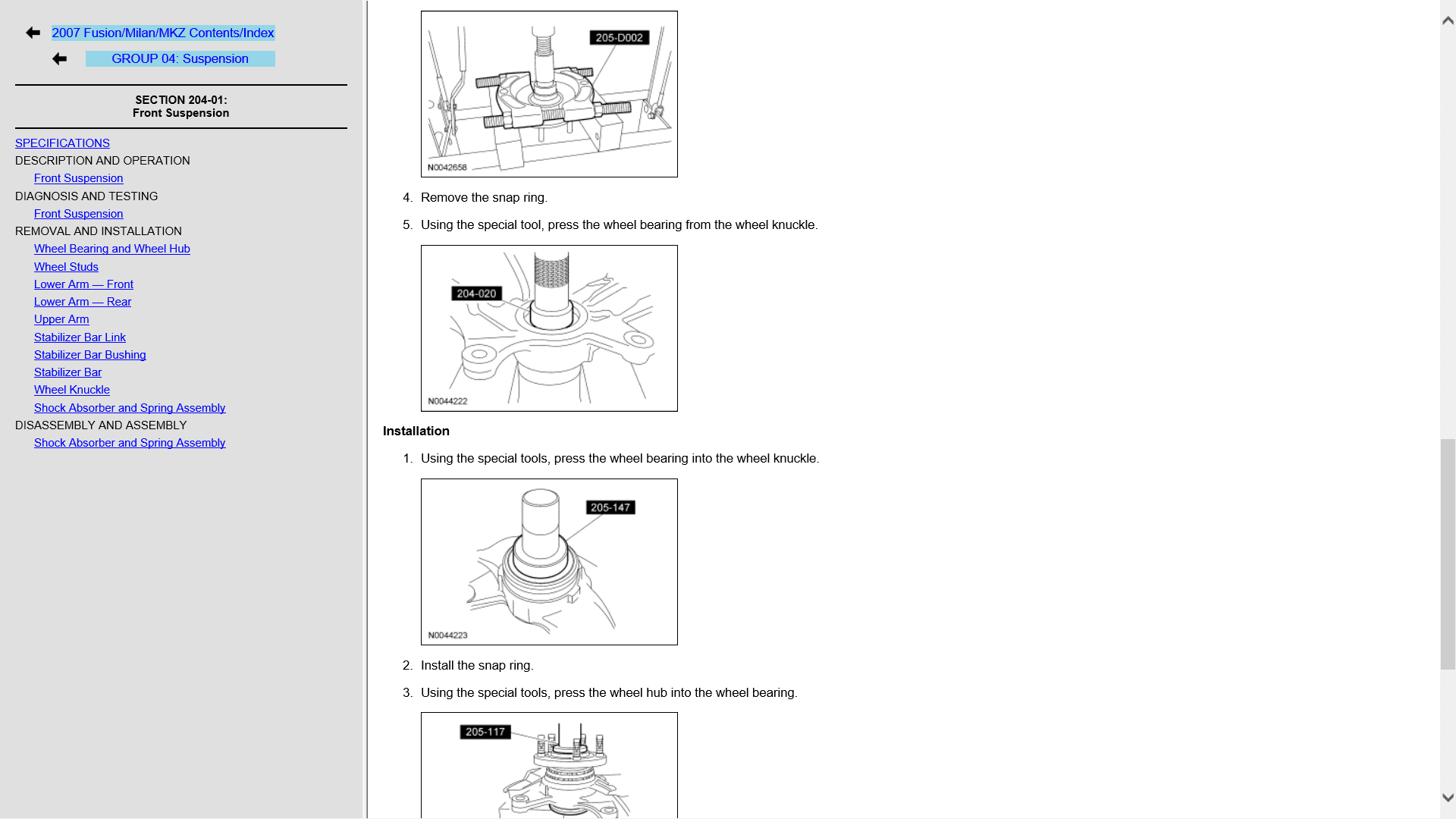 Ford Fusion 2007 Workshop Manual - Tutalleronline - 2