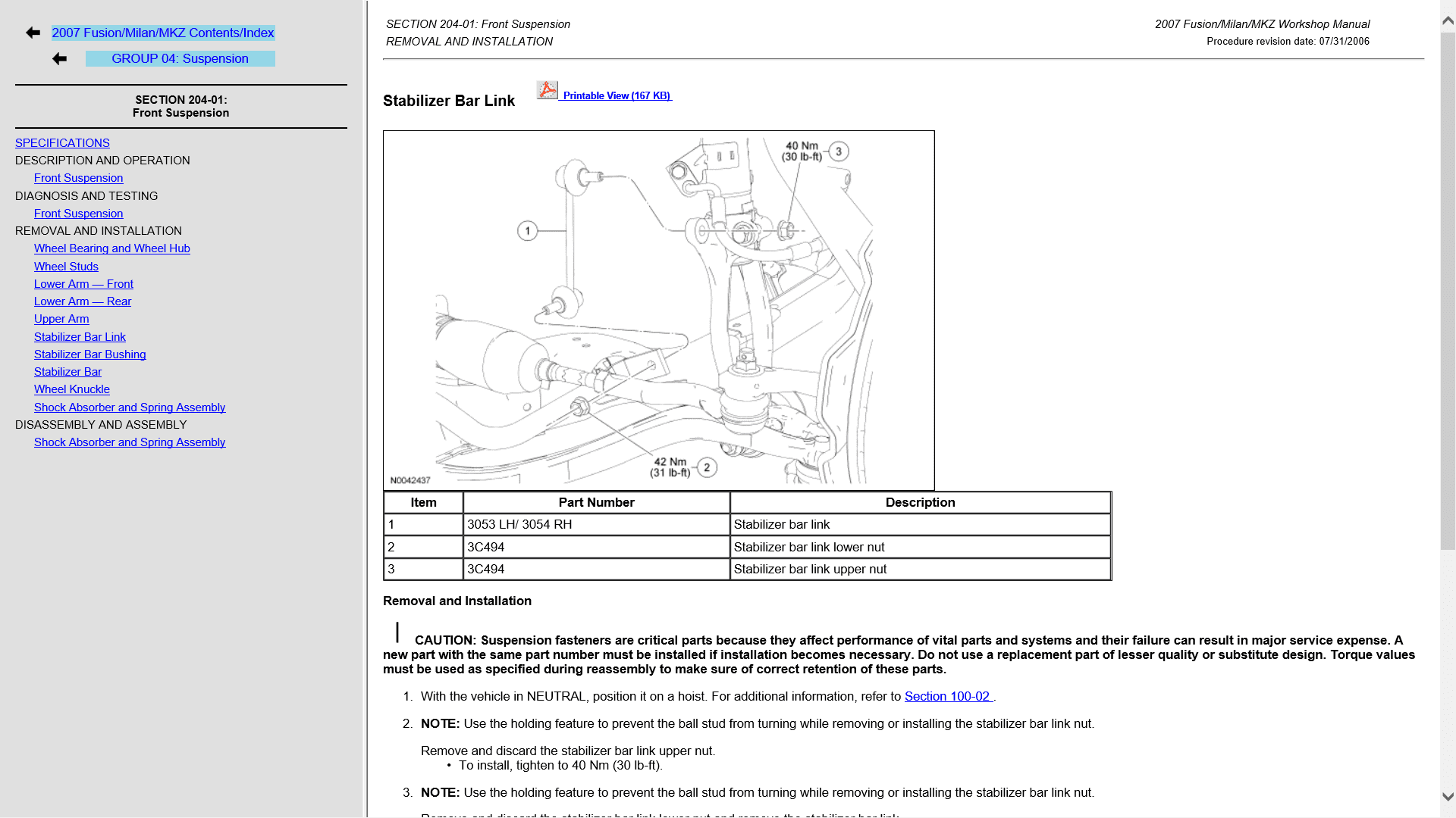 Ford Fusion 2007 Workshop Manual - Tutalleronline - 3