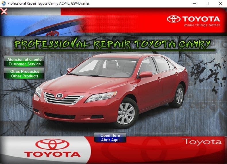 TOYOTA CAMRY XV40 2007-2011 - Tutalleronline - 1