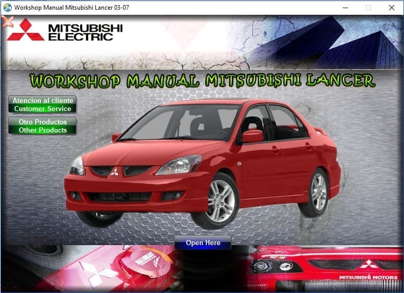 Manual De Taller Y Reparacion Mitsubishi Lancer 2003-2007 Workshop Manual Mitsubishi Lancer 03-07 - Tutalleronline