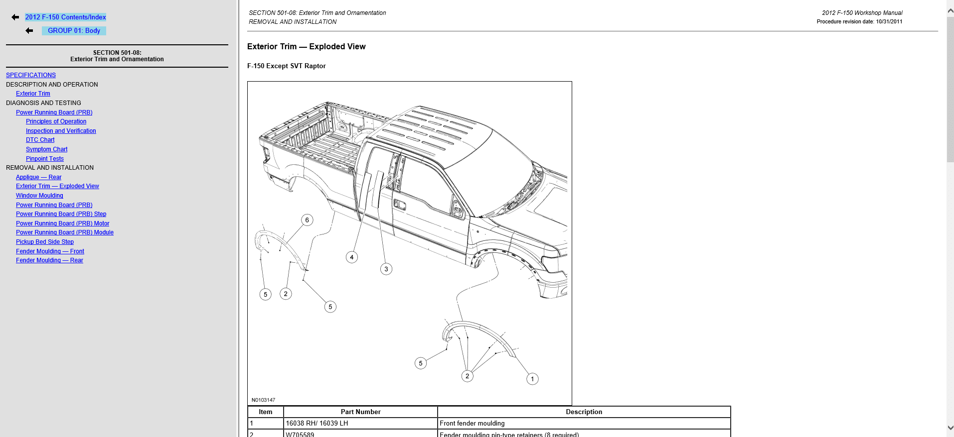 Ford F-150 Lobo Raptor Workshop Manual - Tutalleronline - 6
