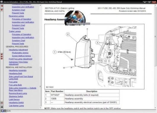 Ford F-series Workshop Manual 2011-2016 - Tutalleronline -5