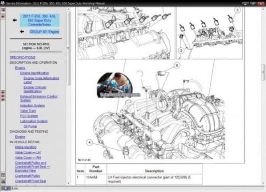 Ford F-series Workshop Manual 2011-2016 - Tutalleronline -8
