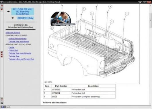 Ford F-series Workshop Manual 2011-2016 - Tutalleronline -3