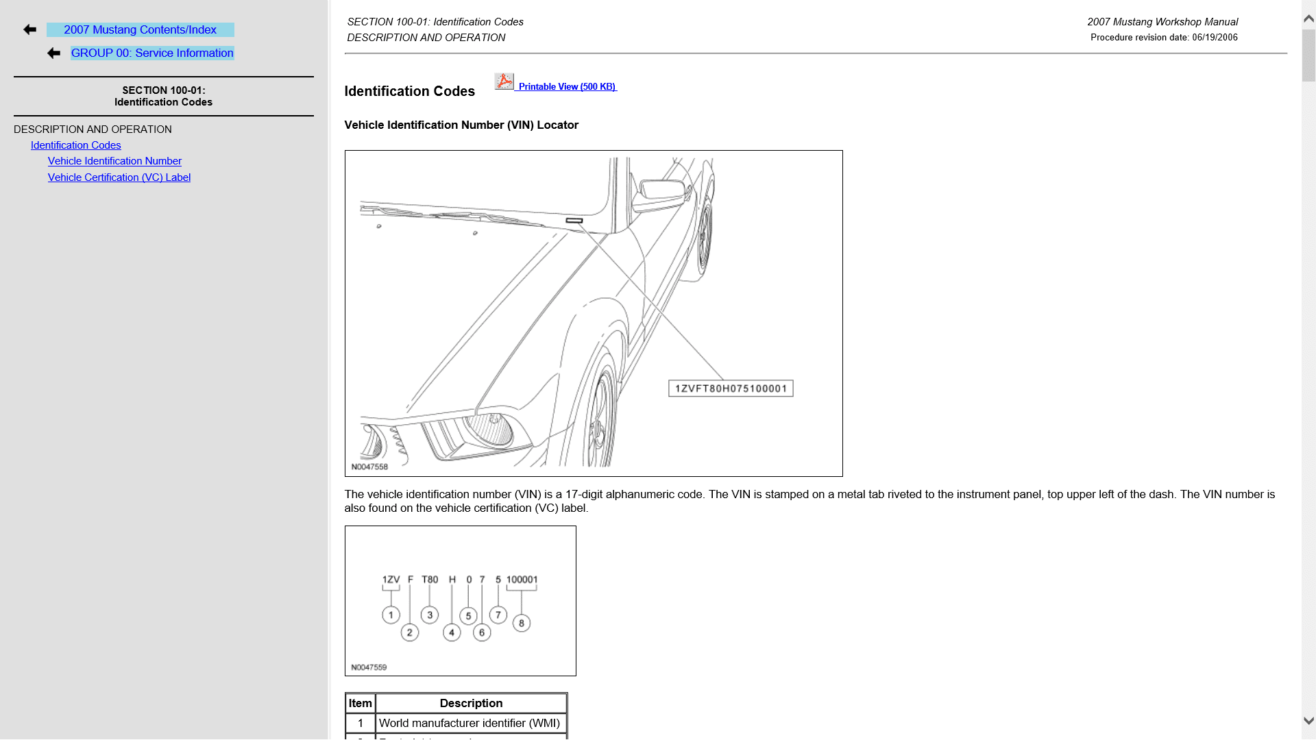 Ford Mustang 2007 Workshop Manual - Tutalleronline - 2