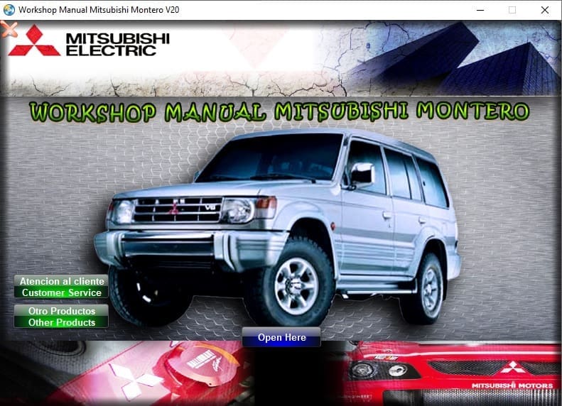 Manual De Taller Y Reparacion Mitsubishi Montero 1996-2000 Mitsubishi Montero V20 Workshop Manual - Tutalleronline