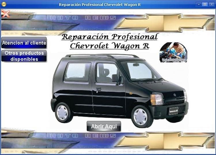 Manual De Taller Y Reparacion Chevrolet Wagon R 1998-2004 CHEVROLET WAGON R 1998-2004 - Tutalleronline - 1
