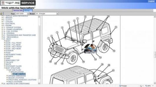 Jeep Wrangler JK Workshop Manual - Tutalleronline - 2