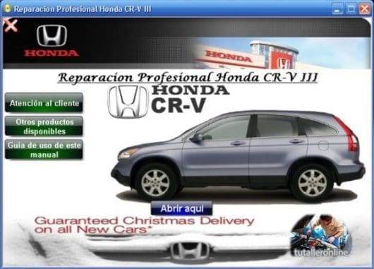 Manual de taller y reparacion honda cr-v 2007-2010 HONDA CR-V 2007-2010 - Tutalleronline - 1