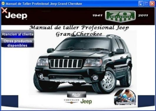 Manual de taller y reparacion jeep grand cherokee wj 1999-2005 Jeep grand cherokee wj workshop manual - Tutalleronline - 1