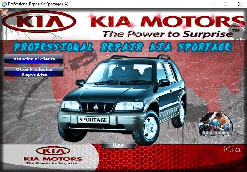 Manual De Taller Y Reparacion Kia Sportage 1998-2001 Sportage tutalleronline - 1