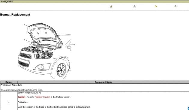 Workshop manual CHEVROLET SONIC / NEW AVEO 2012 – 2016 - Tutalleronline - 10
