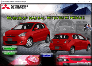 Mitsubishi Mirage Workshop Manual 2012-2015 - Tutalleronline - 1