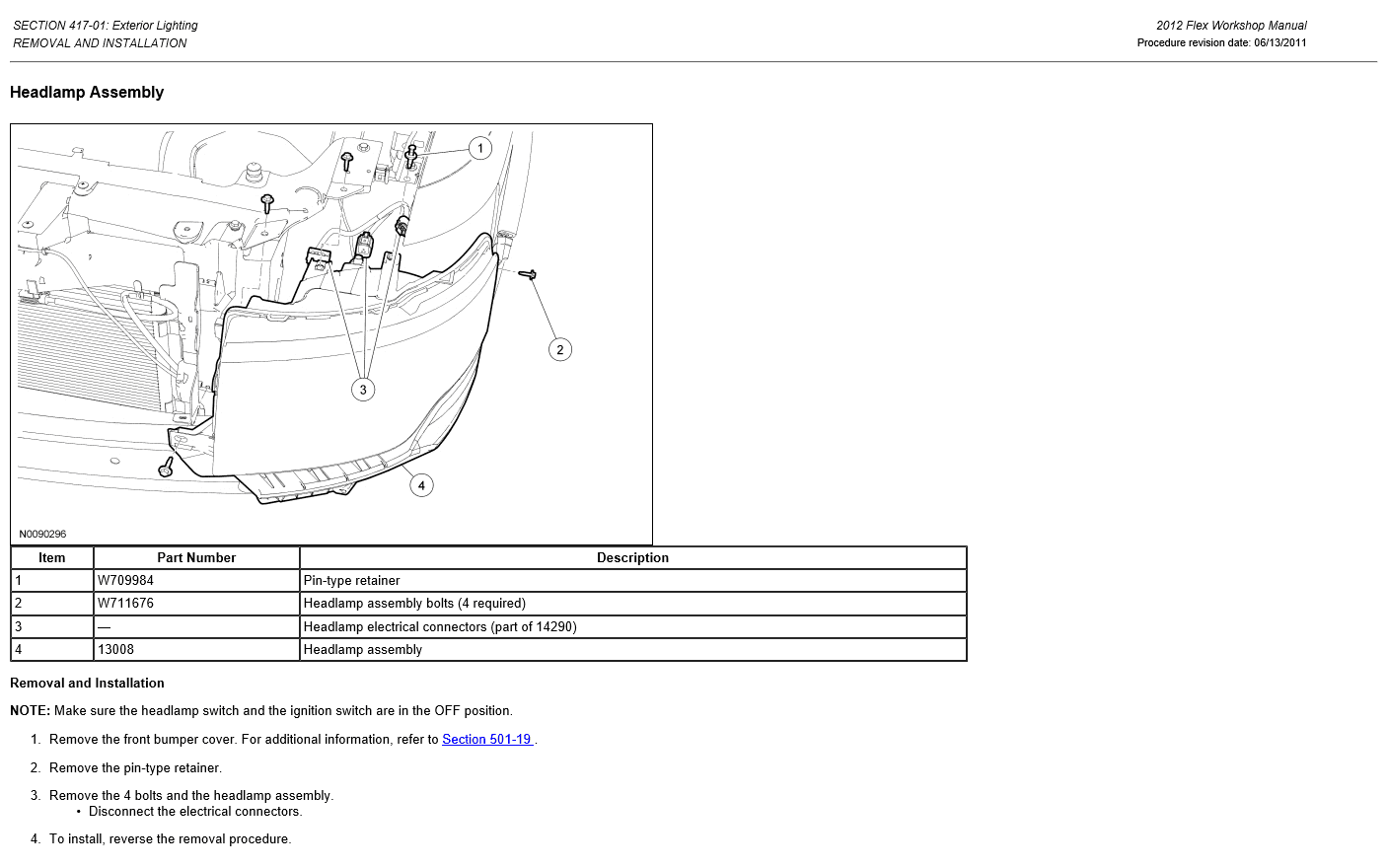 Ford Flex 2012 workshop manual - Tutalleronline - 6