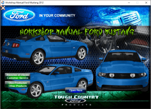 Ford Mustang 2012 workshop manual - Tutalleronline - 1