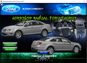 Ford Taurus 2012 workshop manual - Tutalleronline - 1