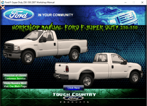 Ford F-Series Super Duty F-250 F-350 F-450 F-550 2007 Workshop Manual - Tutalleronline