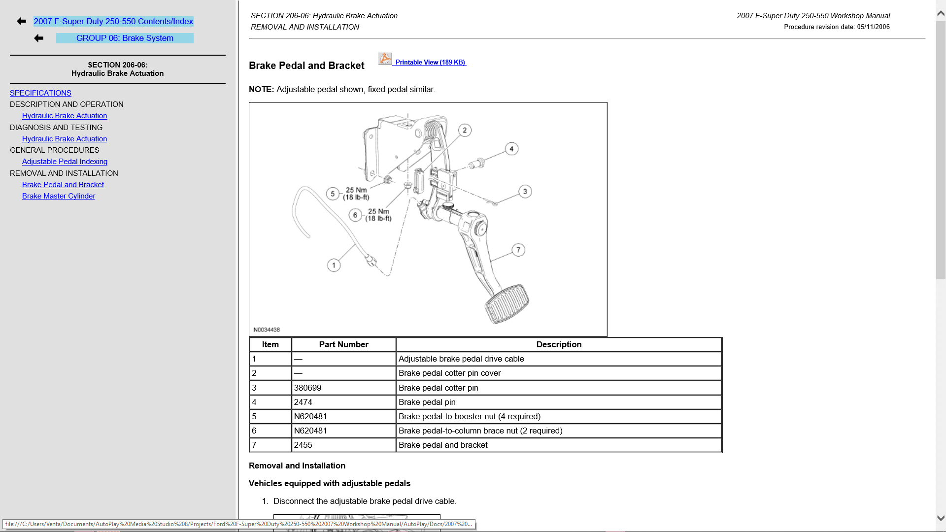 Ford F-Series Super Duty F-250 F-350 F-450 F-550 2007 Workshop Manual - Tutalleronline - 6