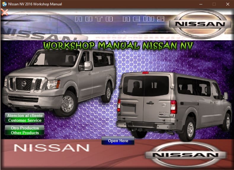 Nissan NV 2016 Workshop Manual - Tutalleronline - 1