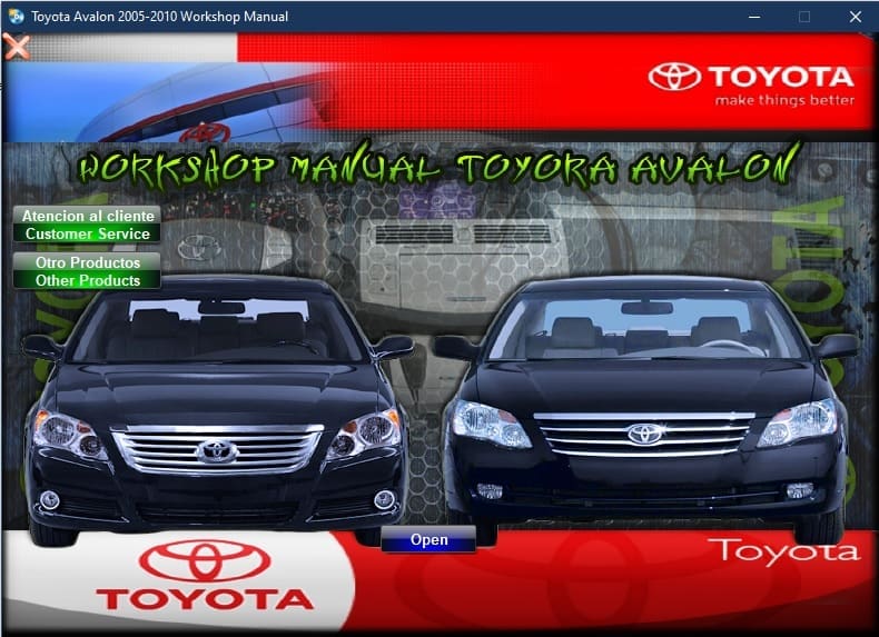 Toyota Avalon 2005-2010 Workshop Manual - Tutalleronline