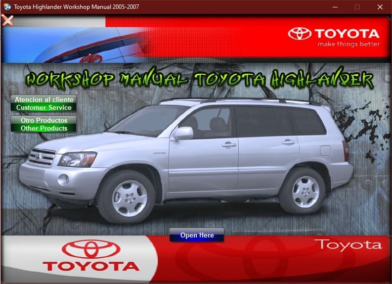 Toyota Highlander 2005-2007 Workshop Manual - Tutalleronline