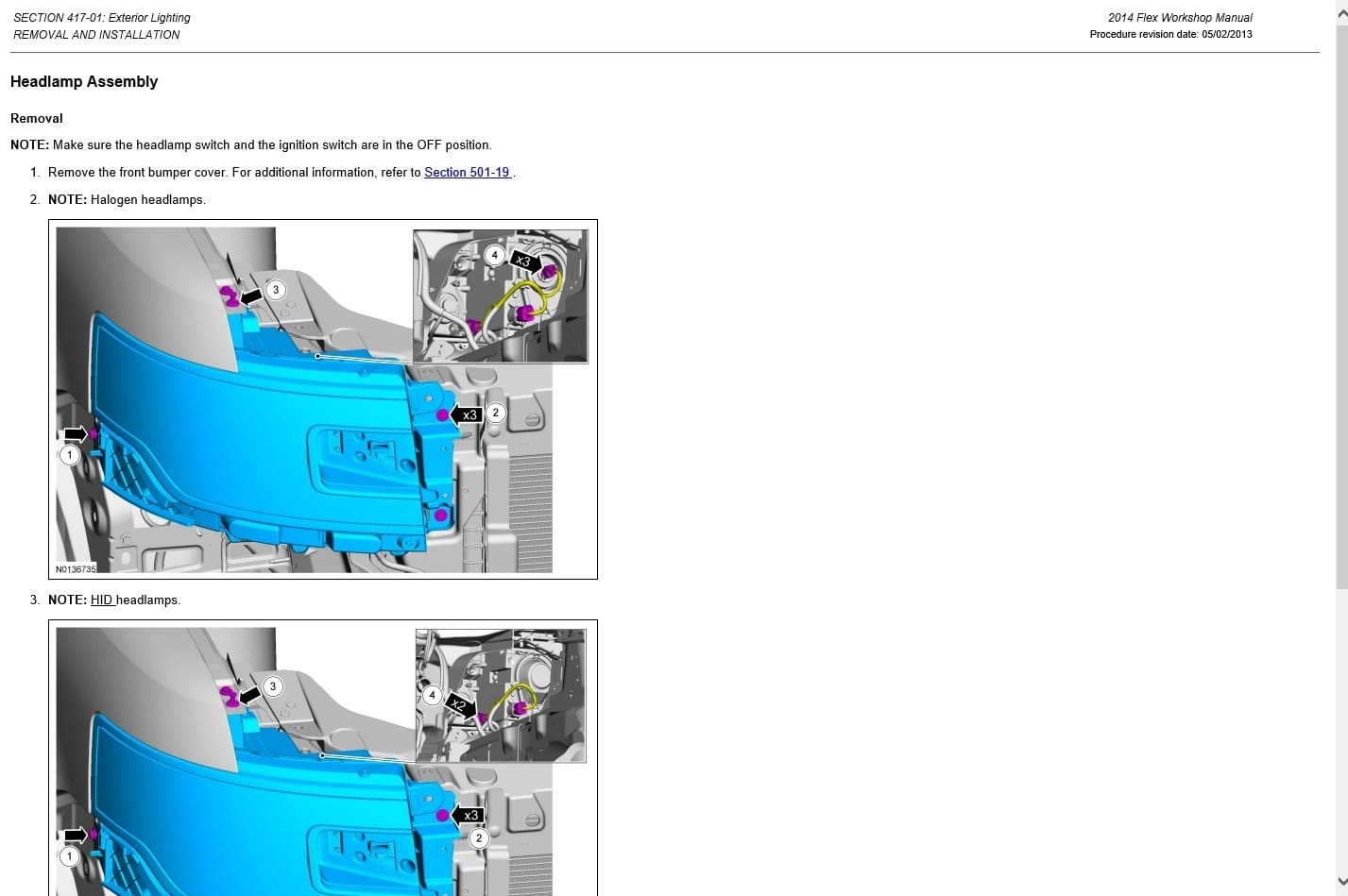 Ford Flex 2014 Workshop Manual - Tutalleronline - 2