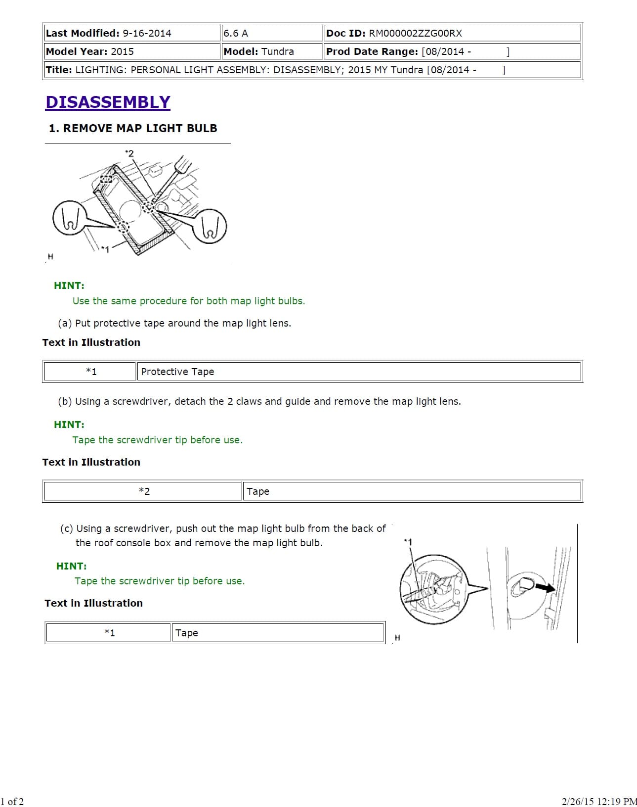 Toyota Tundra 2015 Workshop Manual - Tutalleronline - 2
