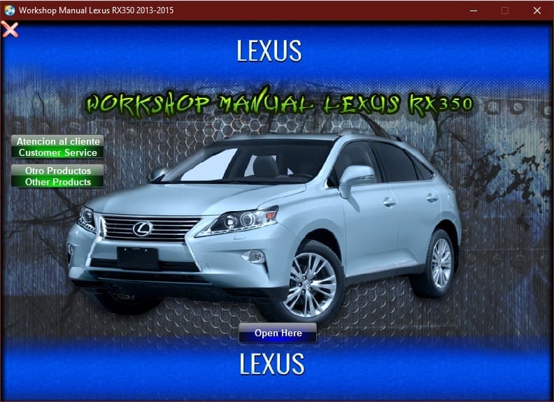 Workshop Manual Lexus RX350 2013-2015 - Tutalleronline - 1 Workshop Manual Lexus RX350 2013-2015 - Tutalleronline - 1