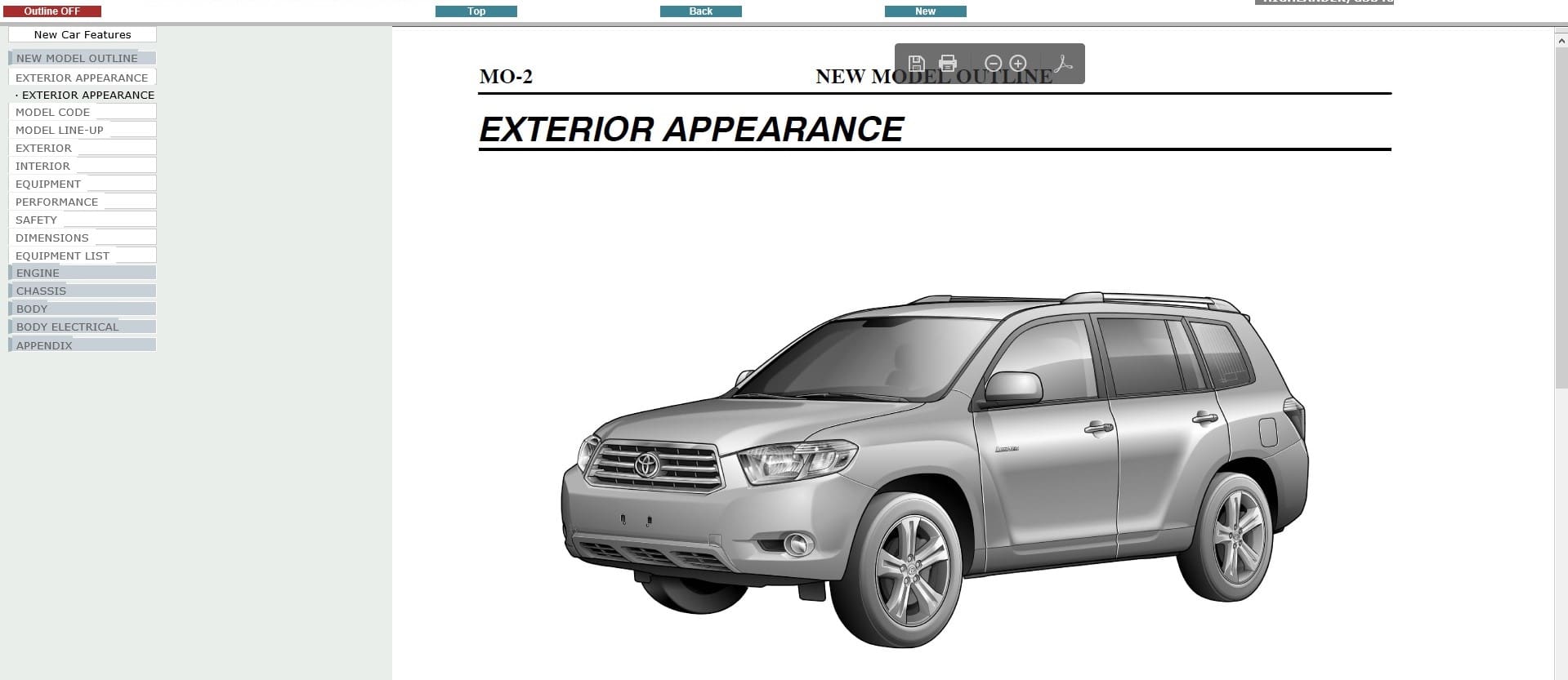 Toyota Highlander 2007-2010 workshop manual - tutalleronline - 2