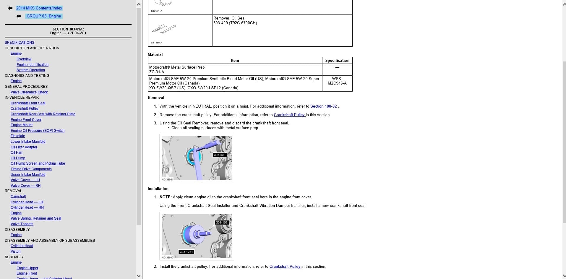 Workshop Manual Lincoln MKS 2014 - Tutalleronline - 4