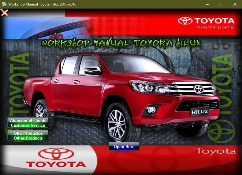 Workshop Manual Toyota Hilux 2015-2016 - Tutalleronline - 1