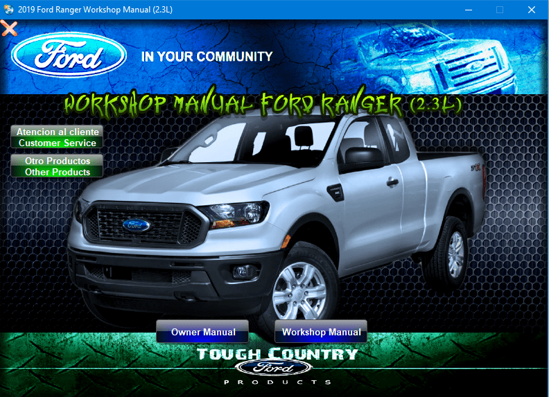 Manual de taller y reparación Ford Ranger 2019