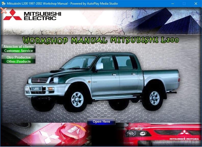 MANUAL DE TALLER Y REPARACION MITSUBISHI L200 1997-2002 Mitsubishi L200 1997-2002 Workshop Manual - Tutalleronline - 1