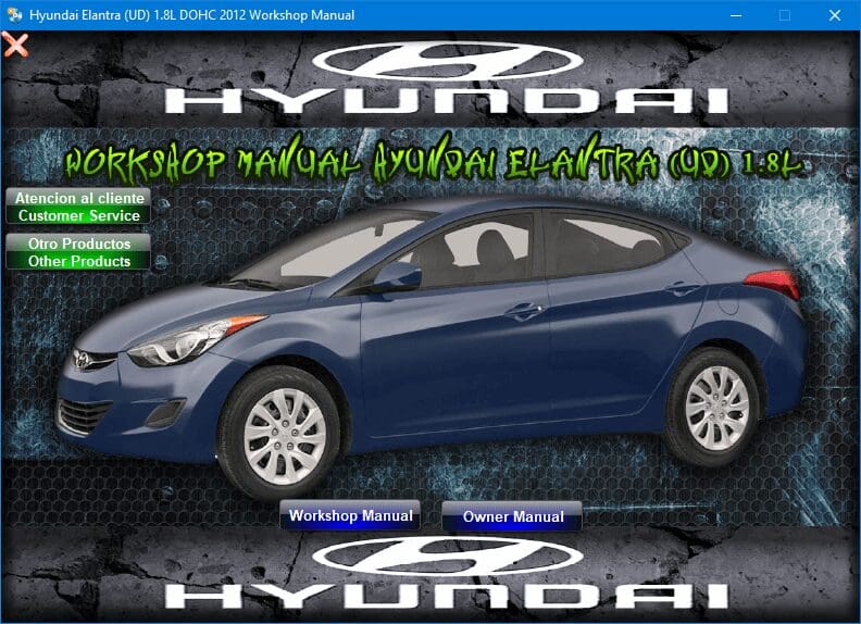 MANUAL DE TALLER Y REPARACION HYUNDAI ELANTRA UD 1.8L 2012 Hyundai Elantra 2012 workshop manual - Tutalleronline