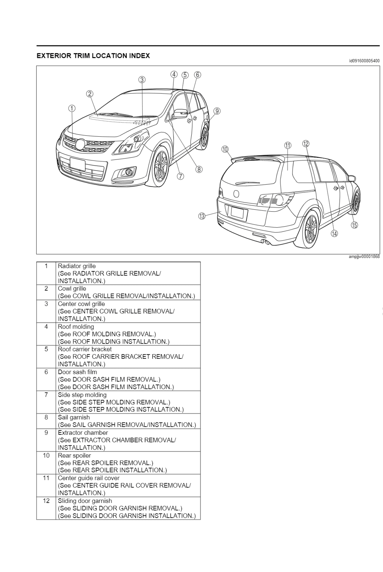 MAZDA MPV 2008 Workshop Manual - Tutalleronline - 4