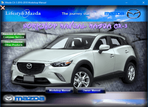 Mazda cx-3 2016-2018 Workshop Manual - Tutalleronline - 1
