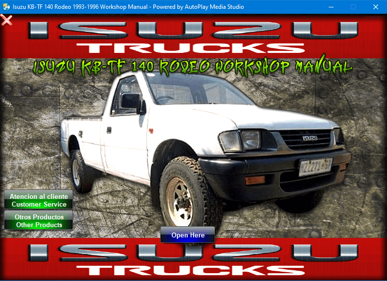 MANUAL DE TALLER Y REPARACION ISUZU KB-TF 140 RODEO 1993-1996 Isuzu KB-TF 140 Rodeo 1993-1996 Workshop Manual - Tutalleronline - 1