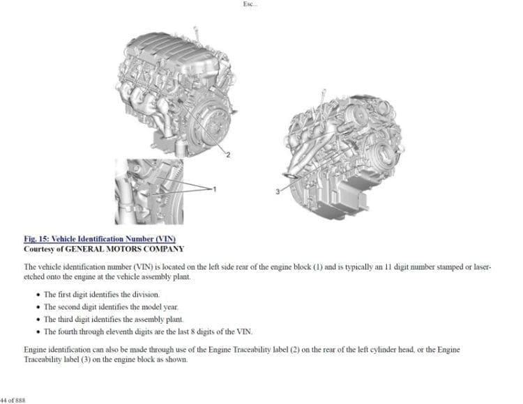 GMC Yukon Chevrolet Tahoe Cadillac Escalade 2014-2019 Workshop Manual - Tutalleronline - 3