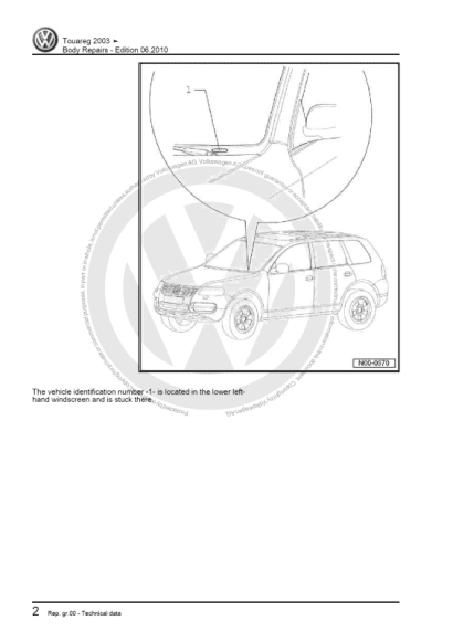 2003-2014 Volkswagen Touareg Workshop Manual - Tutalleronline - 3