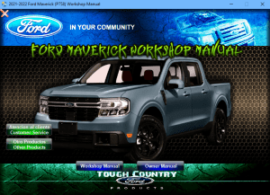 Ford Maverick Workshop Manual - Tutalleronline - 1