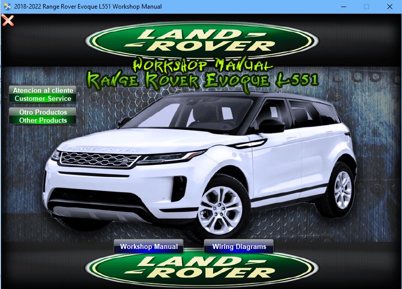Range Rover Evoque L551 Workshop Manual Tutalleronline - 1