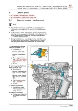 2020-2022 Seat Leon Cupra Leon Workshop Manual - Tutalleronline - 2