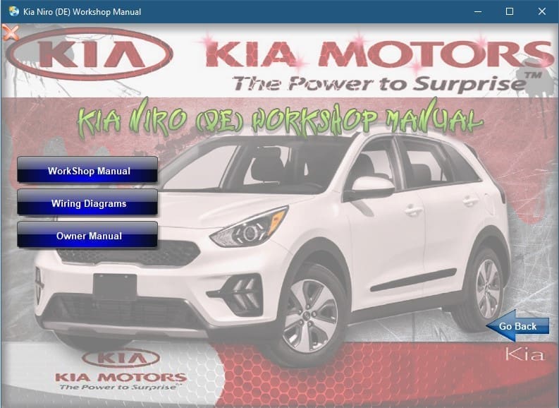 Kia Niro 2017-2022 Workshop Manual - Tutalleronline - 2
