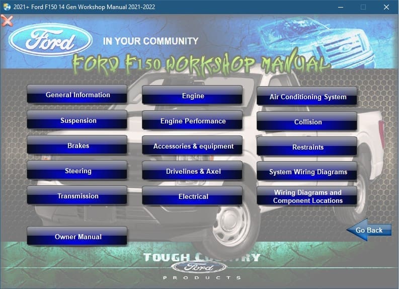 Ford F150 14 Gen Workshop Manual 2021-2022 - Tutalleronline - 2